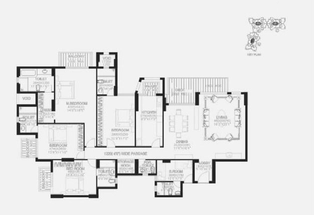 Floor Plan - Godrej Splendour